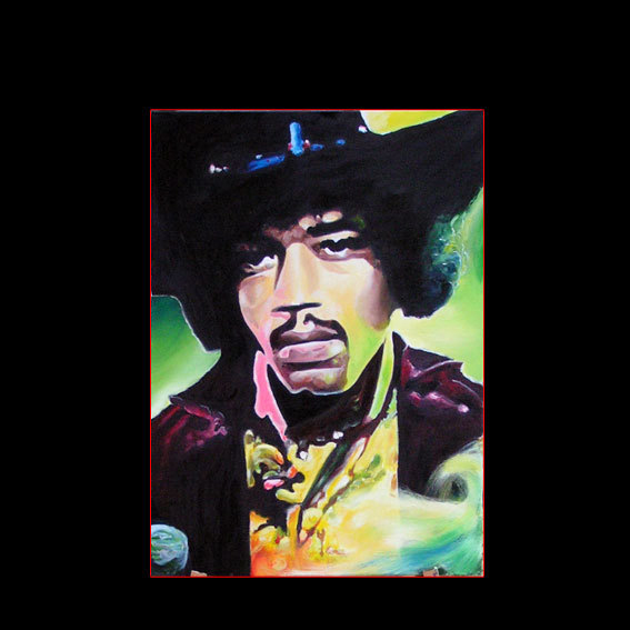 Hendrix, Stefan Hallerbach, Ölportrait